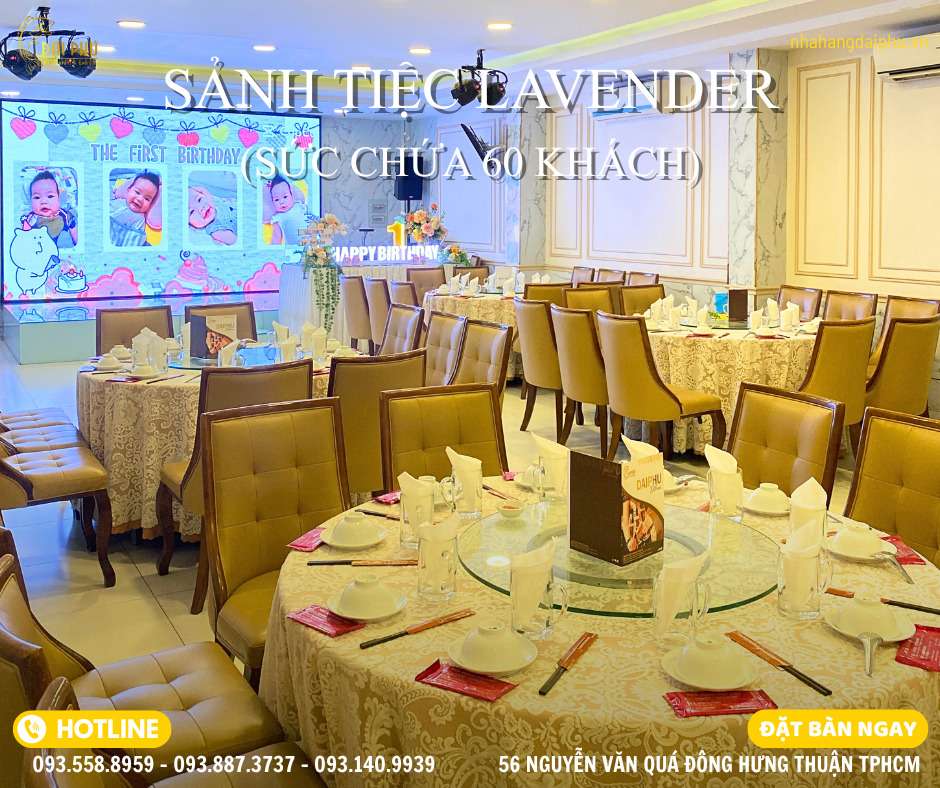 SẢNH TIỆC LAVENDER